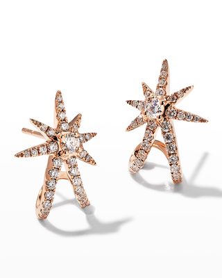 Rose Starburst Ear Cuffs