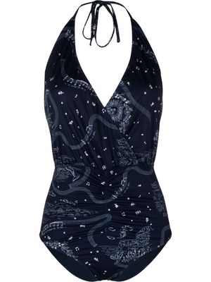 Roseanna all-over graphic-print swimsuit - Blue