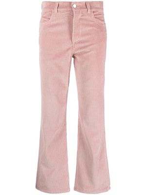 Roseanna flared corduroy trousers - Pink