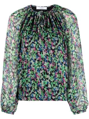 Roseanna floral-print silk blouse - Green