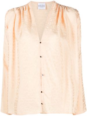 Roseanna long-sleeve jacquard shirt - Orange