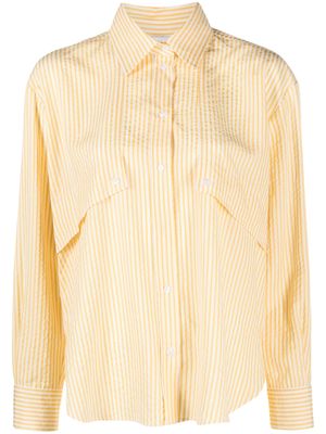 Roseanna long-sleeve striped shirt - Yellow