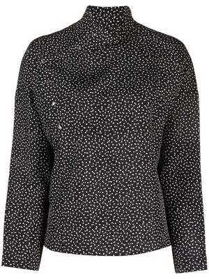 Roseanna polka-dot drop-shoulder blouse - Black