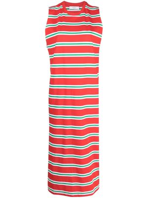 Roseanna striped organic cotton midi dress - Red