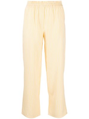 Roseanna striped straight-leg trousers - Yellow