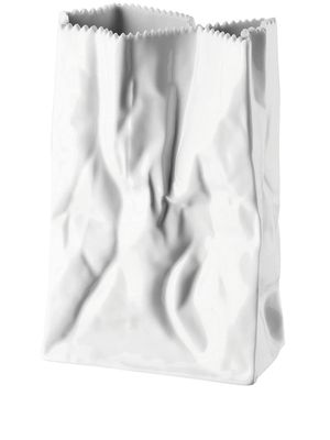 Rosenthal paper-bag 18cm porcelain vase - WHITE
