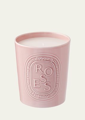 Roses Scented Pink Candle, 21.2 oz.