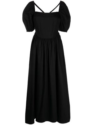 Rosetta Getty backless corset midi dress - Black