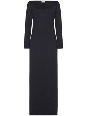 Rosetta Getty bardot neckline maxi dress - Black