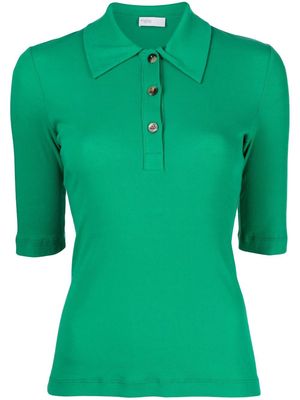 Rosetta Getty button-placket short-sleeved polo shirt - Green