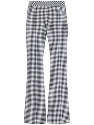 Rosetta Getty checked flared trousers - Black