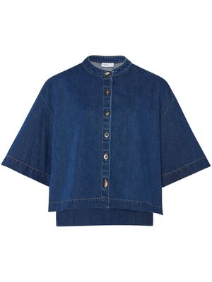 Rosetta Getty cropped denim shirt - Blue