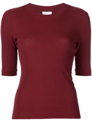 Rosetta Getty cropped sleeve T-shirt - Red
