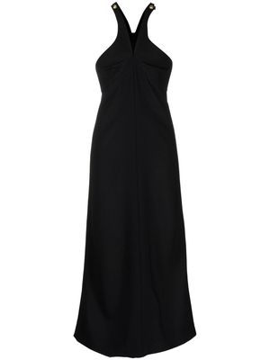 Rosetta Getty cross-neck sleeveless midi dress - Black