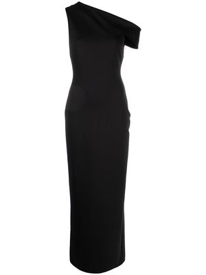 Rosetta Getty drop-shoulder pencil maxi dress - Black