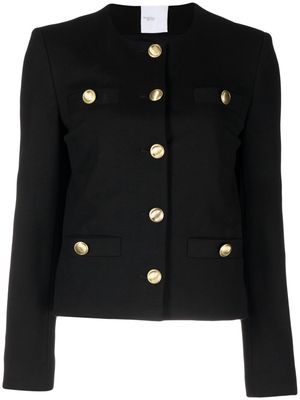 Rosetta Getty fitted button-down fastening jacket - Black