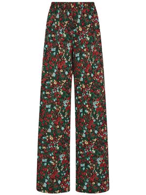 Rosetta Getty floral-print elasticated-waist trousers - Multicolour