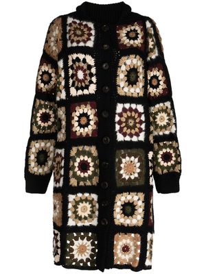 Rosetta Getty Granny Squares wool-blend cardigan - Multicolour