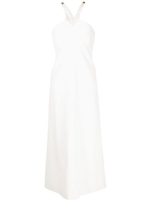 Rosetta Getty halterneck-detail maxi dress - White