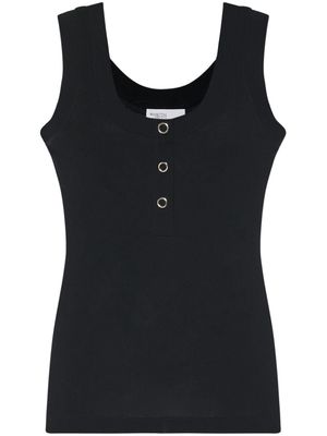 Rosetta Getty Henley tank top - Black