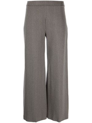Rosetta Getty herringbone flared trousers - Grey