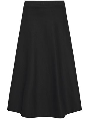Rosetta Getty high-waist flared-hem skirt - Black