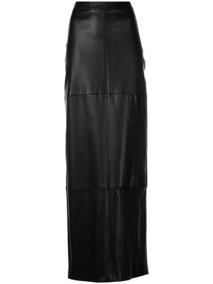 Rosetta Getty lambskin maxi skirt - Black