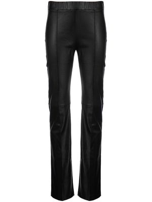 Rosetta Getty leather straight-leg trousers - Black