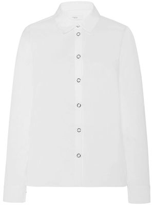 Rosetta Getty organza press-stud shirt - White