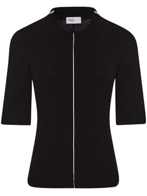 Rosetta Getty piped-trim jersey T-shirt - Black