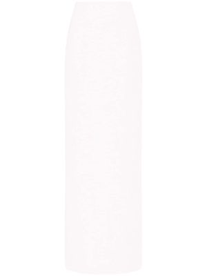 Rosetta Getty sequinned maxi skirt - White