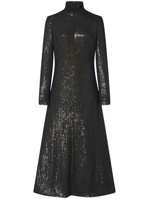 Rosetta Getty sequinned roll-neck dress - Black