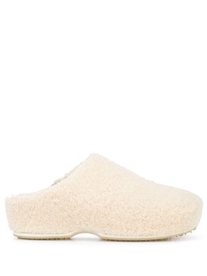 Rosetta Getty shearling slip-on sneakers - White