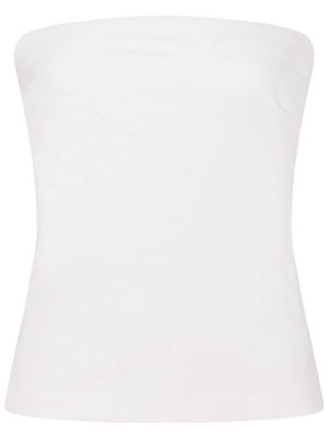 Rosetta Getty strapless jersey top - White