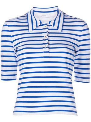 Rosetta Getty striped polo shirt - Blue
