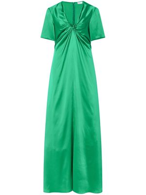 Rosetta Getty twisted-bodice silk gown - Green