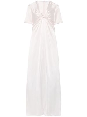 Rosetta Getty V-neck silk maxi dress - White