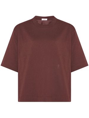 Rosetta Getty x Violet Getty cropped T-shirt - Brown