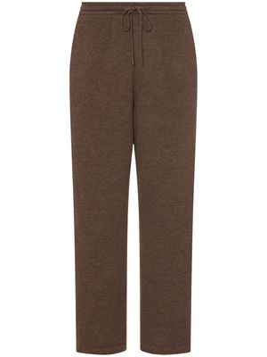 Rosetta Getty x Violet Getty knitted track pants - Brown