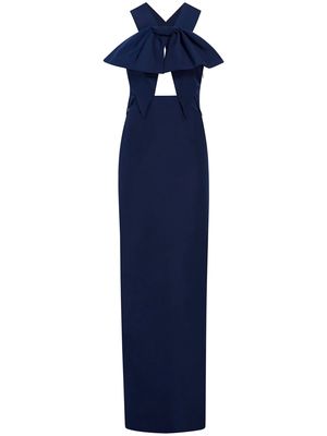 Rosie Assoulin bow-detailing sleeveless dress - Blue