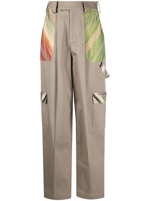 Rosie Assoulin high-waisted belted cargo trousers - Neutrals