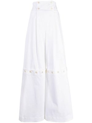 Rosie Assoulin high-waisted trousers - White