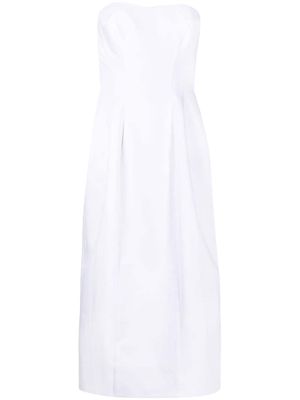 Rosie Assoulin strapless midi dress - White