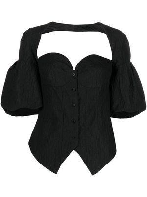 Rosie Assoulin sweetheart-neck blouse - Black