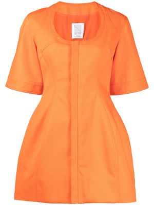 Rosie Assoulin U-Turn cotton mini dress - Orange