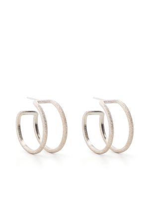ROSIE KENT Maxilla double hoop earrings - Silver