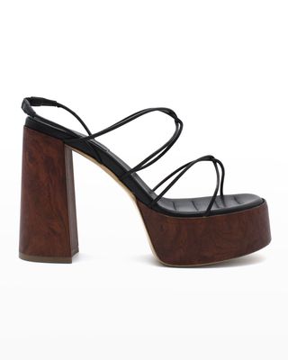 Rosie Leather Strappy Platform Sandals