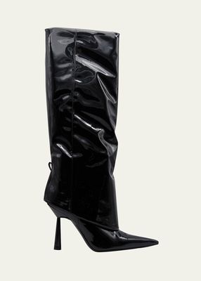Rosie Patent Faux Stiletto Knee Boots