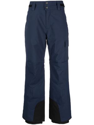 Rossignol button-fastening straight-leg trousers - Blue