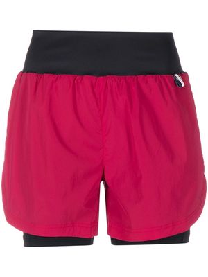 Rossignol colour-block trail shorts - Pink